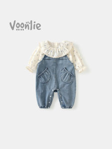 VOONLIE | Bộ Áo Sơ Mi và Quần Dây Mới Cho Bé Gái cho Mùa Xuân và Thu
