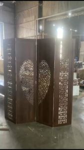 Vách bình phong hoa văn lá bồ đề chất liệu gỗ MDF sang trọng thương hiệu TaDa Việt Nam-TDVN2