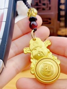 已开光 财神爷 新款十二生肖日进斗金百福钱袋子旋转转转福袋汽车挂饰钥匙扣挂件 The New God of Wealth Turn Around The Zodiac and Brass Keychain Turn Around The Fortune Pendant Senior Hanging Ornaments Gift