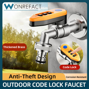 Water Tap Anti-Theft Combination Lock Thickened Solid Brass Outdoor Garden Balcony Faucet Child-Proof Leakproof