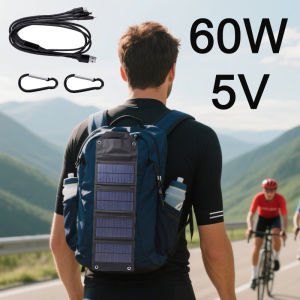 Foldable Solar Panel 100W 80W 60W Portable Solar Charger Waterproof USB Power Bank for Phone Outdoor Camping Battery Charger
