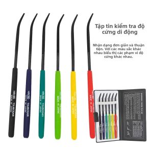 Bộ 6 Dụng Cụ Kiểm Tra Độ Cứng Tsubosan Nhật Bản HRC 40-65 Máy Kiểm Tra Độ Cứng Kim Loại Cầm Tay Máy Kiểm Tra Độ Cứng Kim Loại Dùng Trong Gia Công Kim Loại