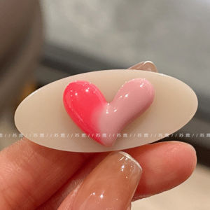 Candy Heart Shaped Hair Accessories Womens Popular 2025 New Hair Clips Duckbill Hairpins Bangs Side Clips Sweet Style
