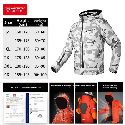 MOTOWOLF | All Seasons Windproof Breathable Anti-fall Motorcycle Jacket