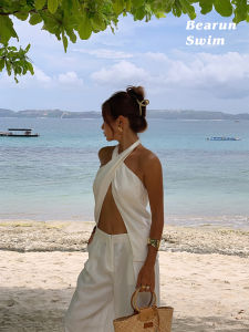 Vacation Style Halter Neck Set