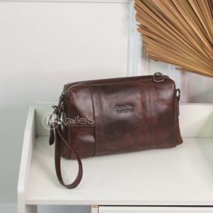[Nawies Leather] Handbag Clutch Handbag Tas Tangan Pria Kulit Sapi Montgoods