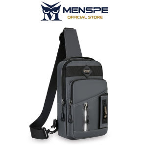 MENSPE กระเป๋าสะพายมินิกระเป๋าข้ามร่างกายกันน้ำกระเป๋าหนังกีฬากระเป๋าสบาย ๆ กระเป๋าถือสตรีทกระเป๋าเดินทางอเนกประสงค์กระเป๋าเดินทางธุรกิจ