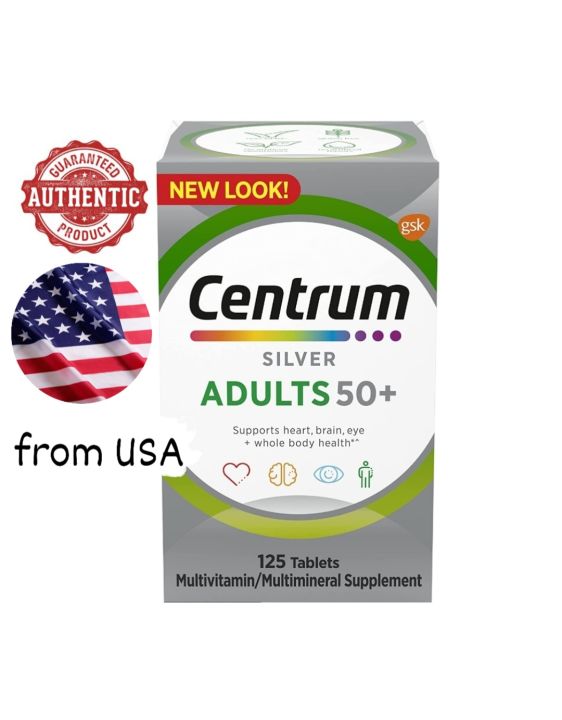 Centrum Silver Adults 50+ Multivitamin, 125 tablets (Expiration date