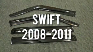 กันสาด Swift กันลม คิ้ว ดำทึบ สวิฟ Suzuki 2008 2009 2010 2011 ใส่ร่วมกันได้ A