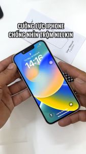 Cường lực iPhone 14 / 15 / Plus / Pro / Max Nillkin chống nhìn trộm - Full màn hình - Có khung dán