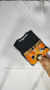 Baju Kaos Distro Anak Karakter Angka 55 Monkey D Luffy - Kaos One Piece Anak Laki Laki 1 - 10 Tahun