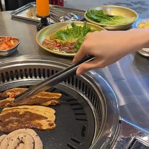 Kẹp gắp thức ăn đa năng inox 304 Kẹp bọc nhựa chống nóng Mỏ vịt răng cưa chống trơn trợt 2 phân loại lựa chọn