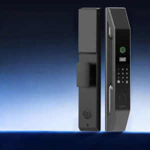 JINRONG | Fingerprint Recognition Electronic Password Smart Door Lock with Cat Eye Monitoring