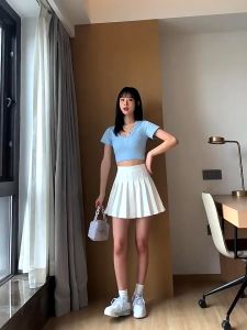 Oppa Style Shop 1063 Tennis Skirt/Rok Mini with Inner Pants/Rok Tenis/Rok Pendek/Rok Lipit Lisa/Rok Korea Skirt/Rok Tennis