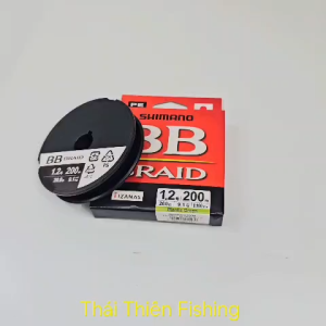 Dây Câu Cá Shimano BB Braid 200m PE Chính Hãng Mantis Green Siêu Bền Nhạy Lure