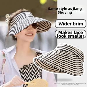 BILLI ZILLY | New Stripe Summer Wide Brim Sun Hat Breathable and Foldable