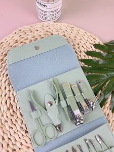 UMI 16pcs Stainless Steel Manicure Nail Clippers Pengilat Cutter Scissors Kit Cutter Nail Pengetip Pemotong Kuku Set 美甲指甲剪套装