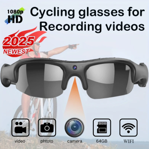 HD 1080P Glasses WIFI Camera Outdoor Bicycle Motorcycle Security Protection Sunglasses Video Camera Polarized Lens Sports Cam