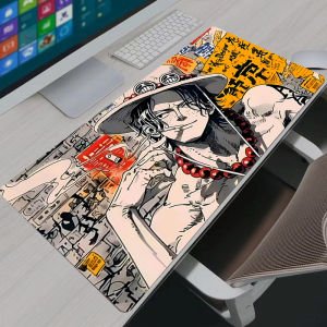 Bandai | One Piece Portgas·D· Ace Mouse Pad Notbook Gamer Keyboard NonSlip Rubber Computer Carpet Desk Mat PC Gaming MousePad Youth Gifts