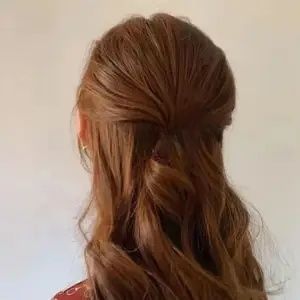 Elegant Lady Half Updo Hair Accessories Sweet Style One Word Clip for Thin Hair Beautiful Back of Head Hairpin