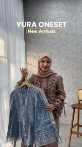 Emran Batik - Setelan Kebaya Kutubaru Yura Rok Lilit Oneset Wanita Formal Wisuda Kondangan