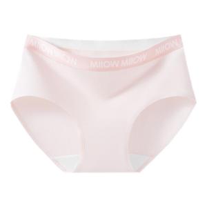 MiiOW | กางเกงชั้นในทรงสามเหลี่ยมไร้ตะเข็บสำหรับผู้หญิง กางเกงชั้นในแบบไร้ตะเข็บผ้าฝ้ายแท้ กางเกงชั้นในป้องกันแบคทีเรียเอวกลาง ทรงสามเหลี่ยมสำหรับผู้หญิง ฤดูร้อน 2025 ดีไซน์แบบสวมสบาย