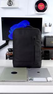 Mark Ryden | Mark Ryden Men Slim Business Backpack 1800D Splash Resistant Fabric 4-Layer Breathable Back Panel Urban Commuter Daypack