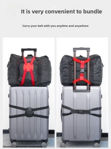 Suitcase Packing Belt Luggage Cross Ratchet Tie down Fixed Rope Elastic Consignment Abroad Trolley Case Strapping Tape