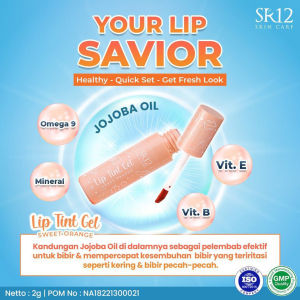 Lip Tint Gel Sweet Orange SR12 Awet Tahan Lama Ori BPOM
