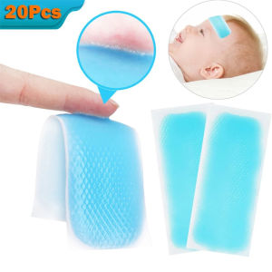 20Pcs Cooling Patches Fever Discomfort Pain Relief Cooling Relief Fever Reducer for Baby Kids Adults Cooling Sticker