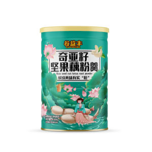 Quick Solving Nutritional Glutinous Rice Flour Soup with Fruit Nuts Silver Ear Mushroom Chia Seeds for Meal Replacement in Can
