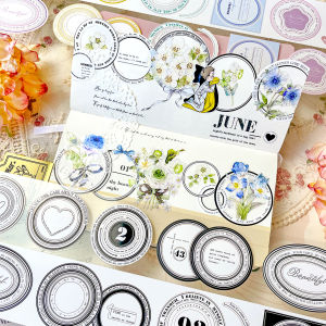 New Products in Stock Donut Oreo Light Retro Basic Style Baicang Home Notebook and Paper Adhesive Tape Pet Goka