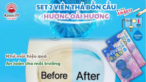 SET 2 VIÊN THẢ BỒN CẦU HƯƠNG OẢI HƯƠNG GIÚP TẠO MÙI HƯƠNG DIỆT KHUẨN BỒN CẦU