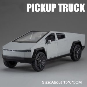 1: 32 Pickup Truck Miniature Police Cars Diecast Toys Alloy Models Doors Opened Sound Light Pull Back Vehcies Collect Ornaments