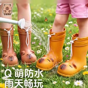 JIFANPAUL | Giày Mưa Chống Trượt Có Cổ Co Dãn Chống Thấm Nước