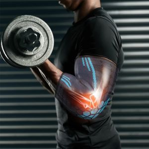 BraceTop 1 PC Sport Elbow Brace Adjustable Compression Elbow Support for Tendonitis ArthritisBursitisGolfers Elbow Pain Relief