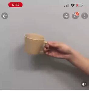 Coffee Cup Shatter-Resistant Heat-Resistant Plastic Drinking Cup with Handle