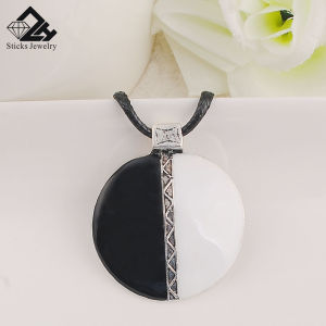 Womens Steampunk Style Enamel Necklace round Party Jewelry Accessories for Women Brincos