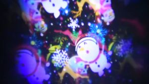 LED Christmas projection light 360° rotating family party atmosphere light outdoor 16-pattern festival stage light LED light