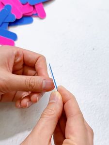 LD-K186 Alat Kikir Kuku 2 Sisi Nail Buffer Mini Portable Kikir Kuku Kayu / Amplas Kuku Dua Sisi Nail