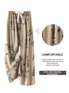 KASIHAN | Cotton-like Lightweight Breathable Sleep Pants Nine-tenths Length