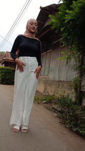 OROWOMEN- Celana Cutbray Highwaist - Celana Panjang Wanita