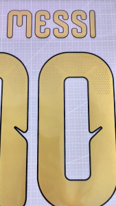 Nameset Messi 10 Last Dance 2026 Loại B Mạ Đồng Bóng Chống Nhiễm Màu DHL Studio