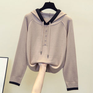 Fashion New Season Tummy Concealing Knit Sweatshirt
