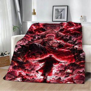 Bandai | Cartoon Jujutsu Kaisen Anime 3D Flannel Blanket Soft Throw Blanket Art For Home Decor Bedroom Bed Sofa Cover Picnic Fans Gifts