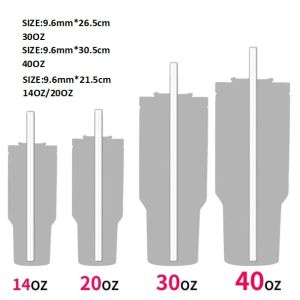 Stanley 203040OZ Stainless Steel Tritan Material Glass Straw Cup Straw Suitable for Stanley Stainless Steel Water Bottle Straws