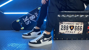 Dominov Sepatu Sneakers Pria Kasual Sporty Stefan Premium Quality Warna Hitam