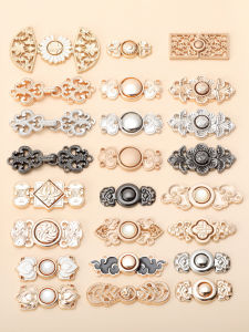 High-End Metal Button Ladies Cheongsam Button up Decorative Fastener Mother-Child Buckle Hanfu Clothing Accessory