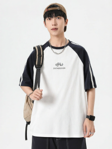 Warrior | Color Block Raglan Cotton T-Shirt