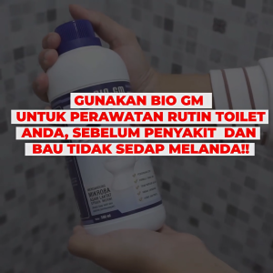 Bio GM Obat WC Mampet 500ml - Obat Wc Mampet Anti Sumbat Closet Kloset Septictank Penuh Bio GM